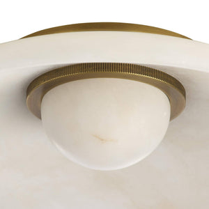 Arteriors - DFC37 - LED Flush Mount - Stella - White/Antique Brass