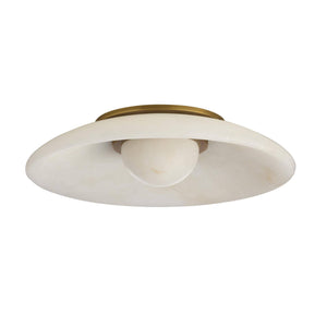 Arteriors - DFC37 - LED Flush Mount - Stella - White/Antique Brass