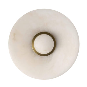 Arteriors - DFC37 - LED Flush Mount - Stella - White/Antique Brass