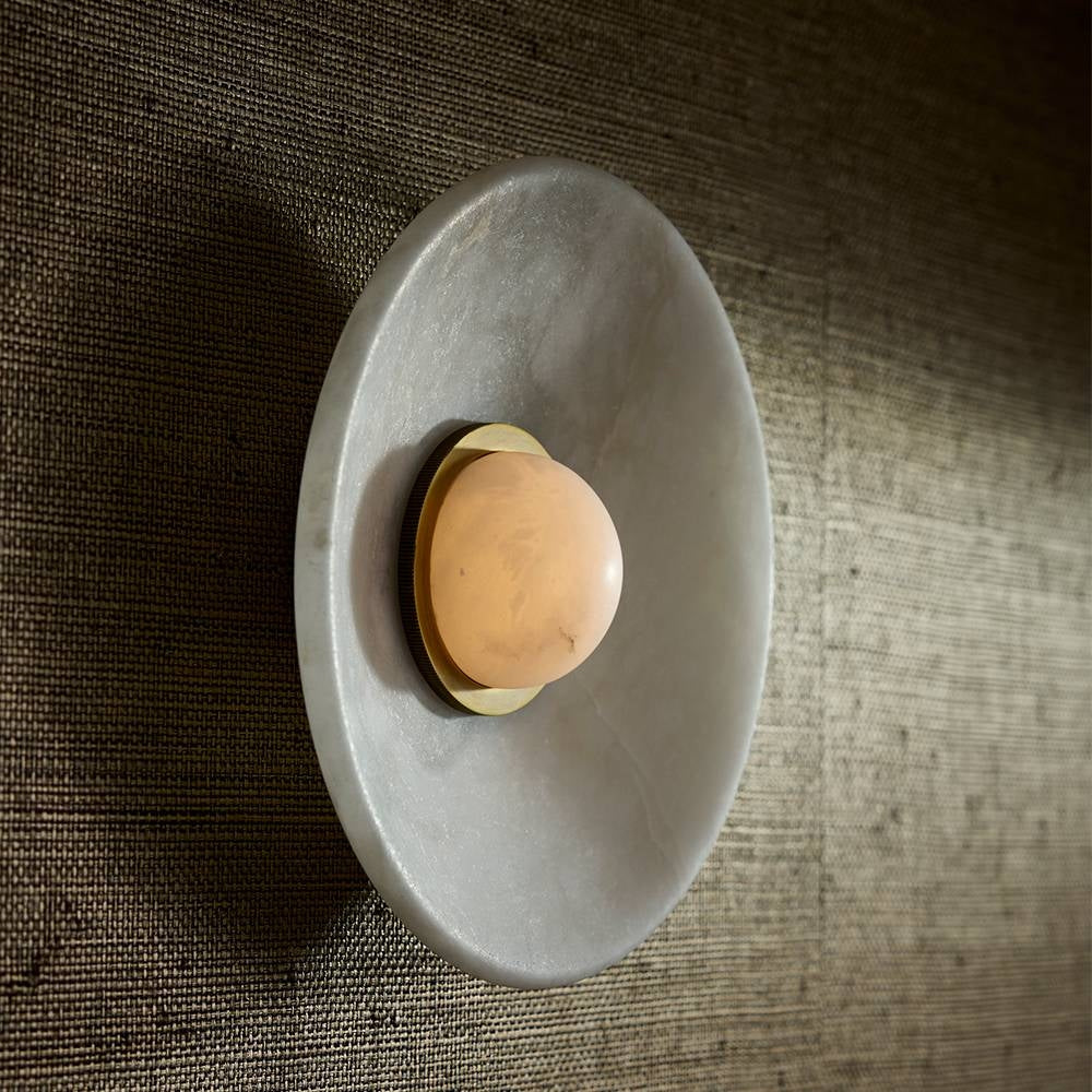 Arteriors - DFC37 - LED Flush Mount - Stella - White/Antique Brass