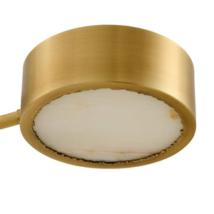 Arteriors - DLC50 - 12 Light Chandelier - Wright Grid - Antique Brass/White