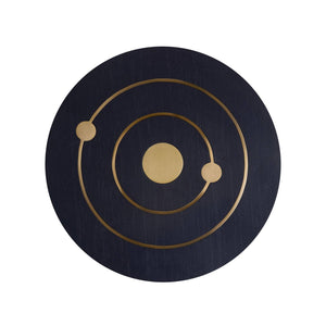 Arteriors - FAI30 - Accent Table - Asteria - Night Sky/Antique Brass