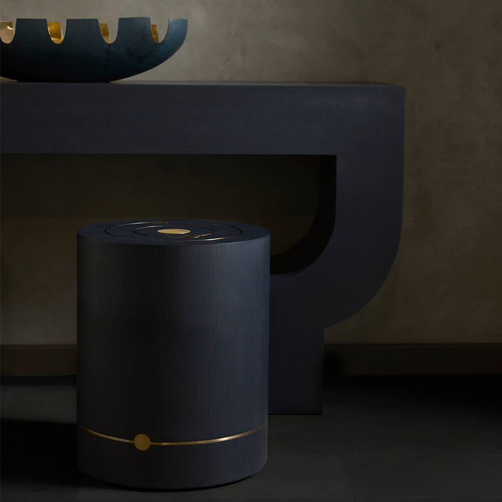 Arteriors - FAI30 - Accent Table - Asteria - Night Sky/Antique Brass