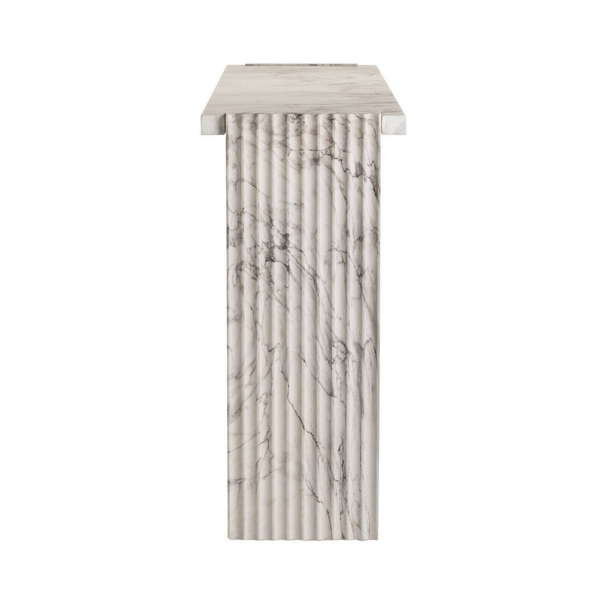 Arteriors - FLS13 - Console - Antonine - White Faux Marble