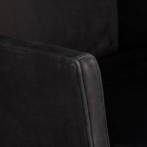 Arteriors - FRU16 - Chair - Budell - Noir Nubuck/Dark Walnut