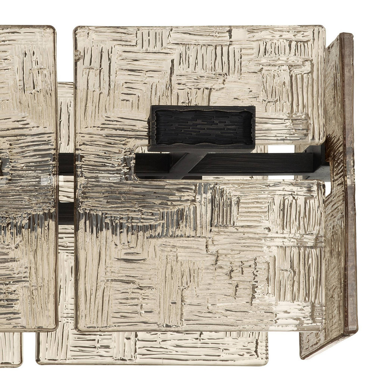 Arteriors - DLC49 - Six Light Linear Chandelier - Vetrina - Molten Umber/English Bronze