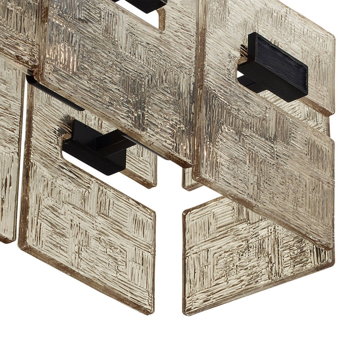 Arteriors - DLC49 - Six Light Linear Chandelier - Vetrina - Molten Umber/English Bronze