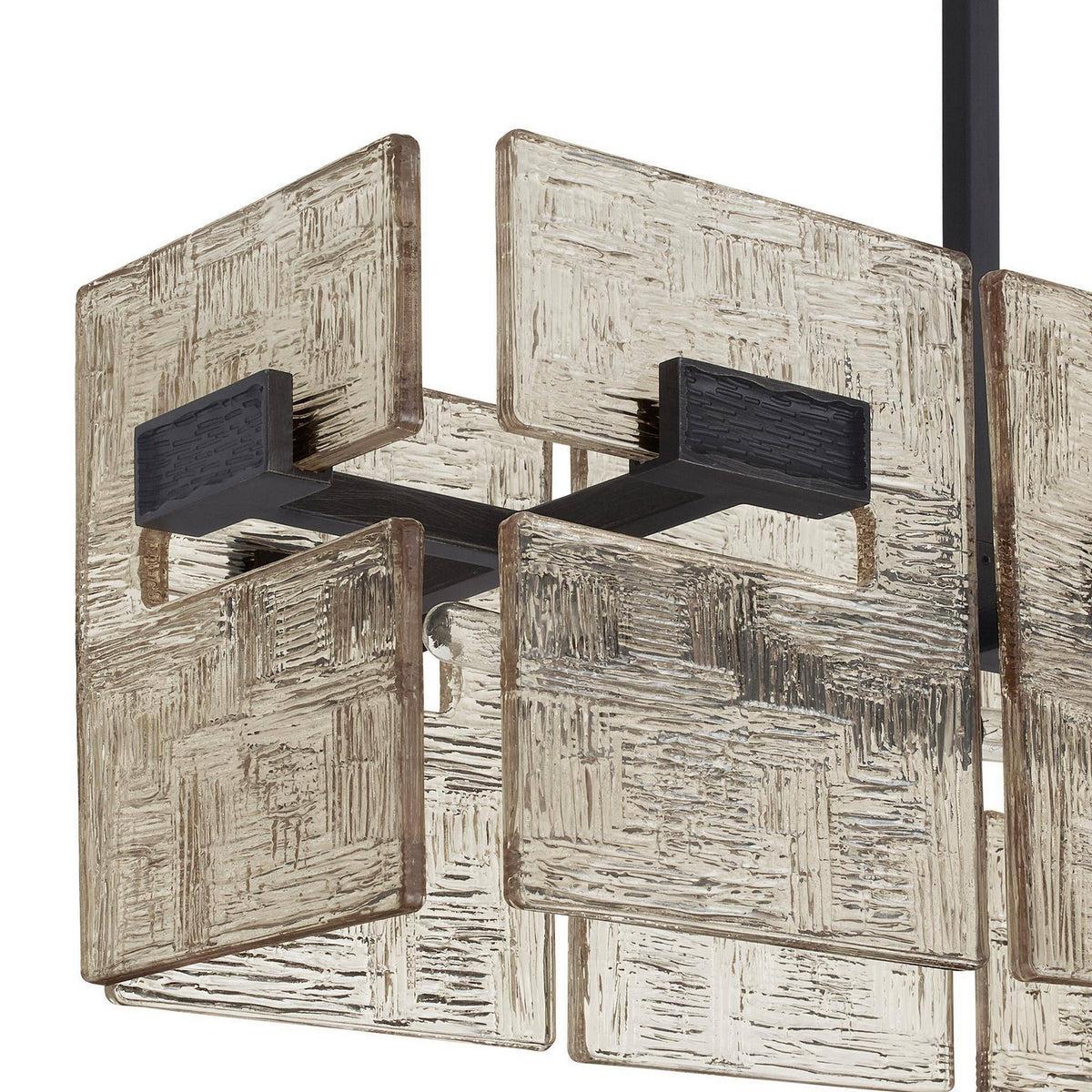 Arteriors - DLC49 - Six Light Linear Chandelier - Vetrina - Molten Umber/English Bronze