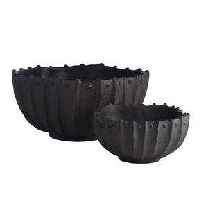 Arteriors - GDATC01 - Centerpieces, Set of 2 - Neushoorn - Ebony