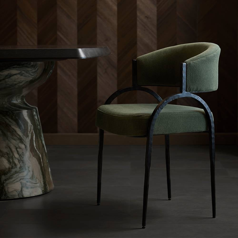 Arteriors - FRI43 - Chair - Bahati - Pine/Natural Iron