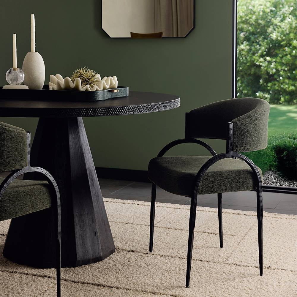 Arteriors - FRI43 - Chair - Bahati - Pine/Natural Iron