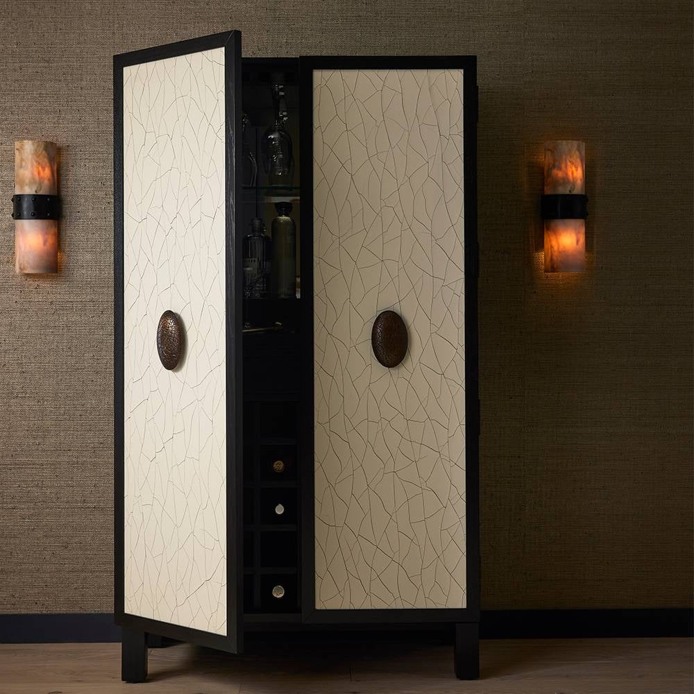 Arteriors - FNS23 - Cocktail Cabinet - Soko - Ivory/Ebony