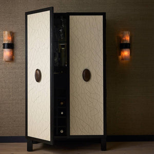 Arteriors - FNS23 - Cocktail Cabinet - Soko - Ivory/Ebony