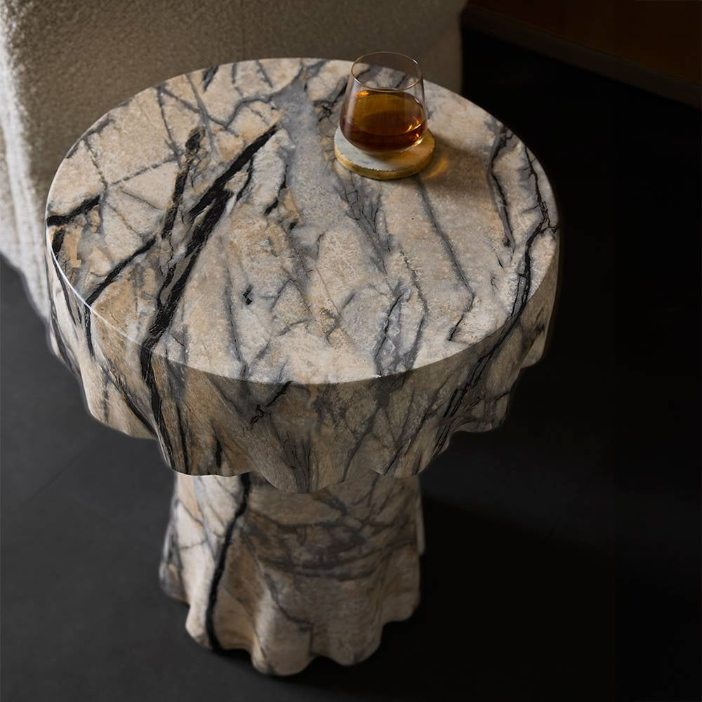 Arteriors - FES19 - Accent Table - Mirelle - Mojave Faux Marble