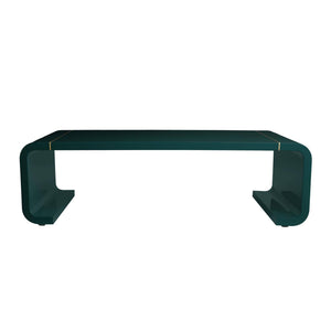 Arteriors - FCS24 - Coffee Table - Turnley - Peacock/Antique Brass