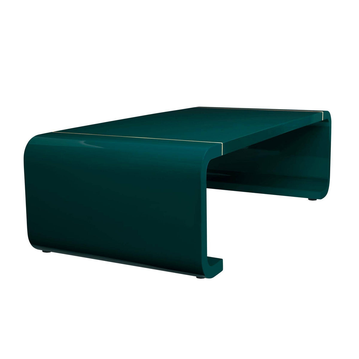 Arteriors - FCS24 - Coffee Table - Turnley - Peacock/Antique Brass