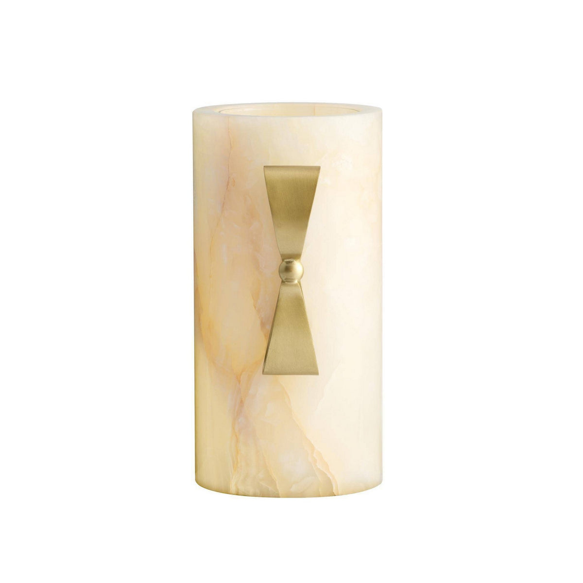 Arteriors - AVC19 - Vase - Monet - White/Antique Brass