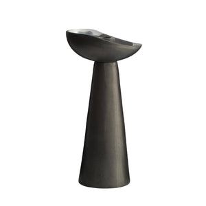 Arteriors - ACI09 - Candle Holders, Set of 2 - Argemone - Blackened/Polished Silver