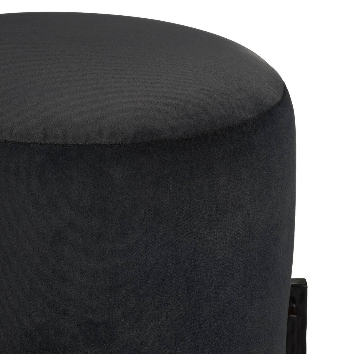 Arteriors - FOI15 - Accent Stool - Wexler - Pebble/Blackened Iron