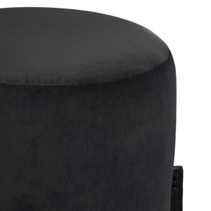 Arteriors - FOI15 - Accent Stool - Wexler - Pebble/Blackened Iron