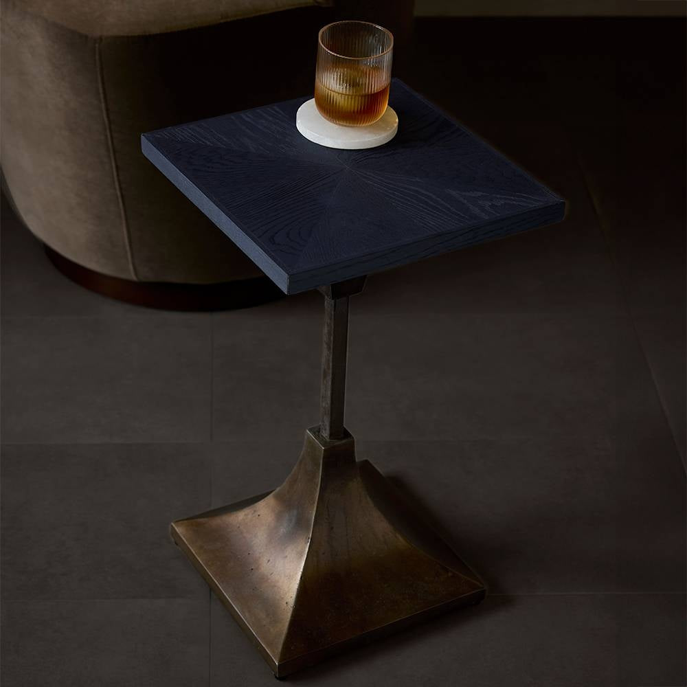 Arteriors - FAI28 - Accent Table - Windsor - Night Sky/Dark Antique Brass