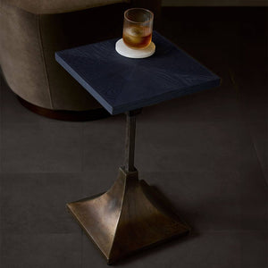 Arteriors - FAI28 - Accent Table - Windsor - Night Sky/Dark Antique Brass