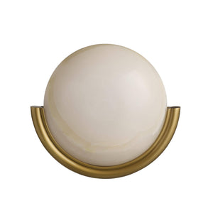 Arteriors - DWC101 - LED Wall Sconce - Alicia - White/Antique Brass
