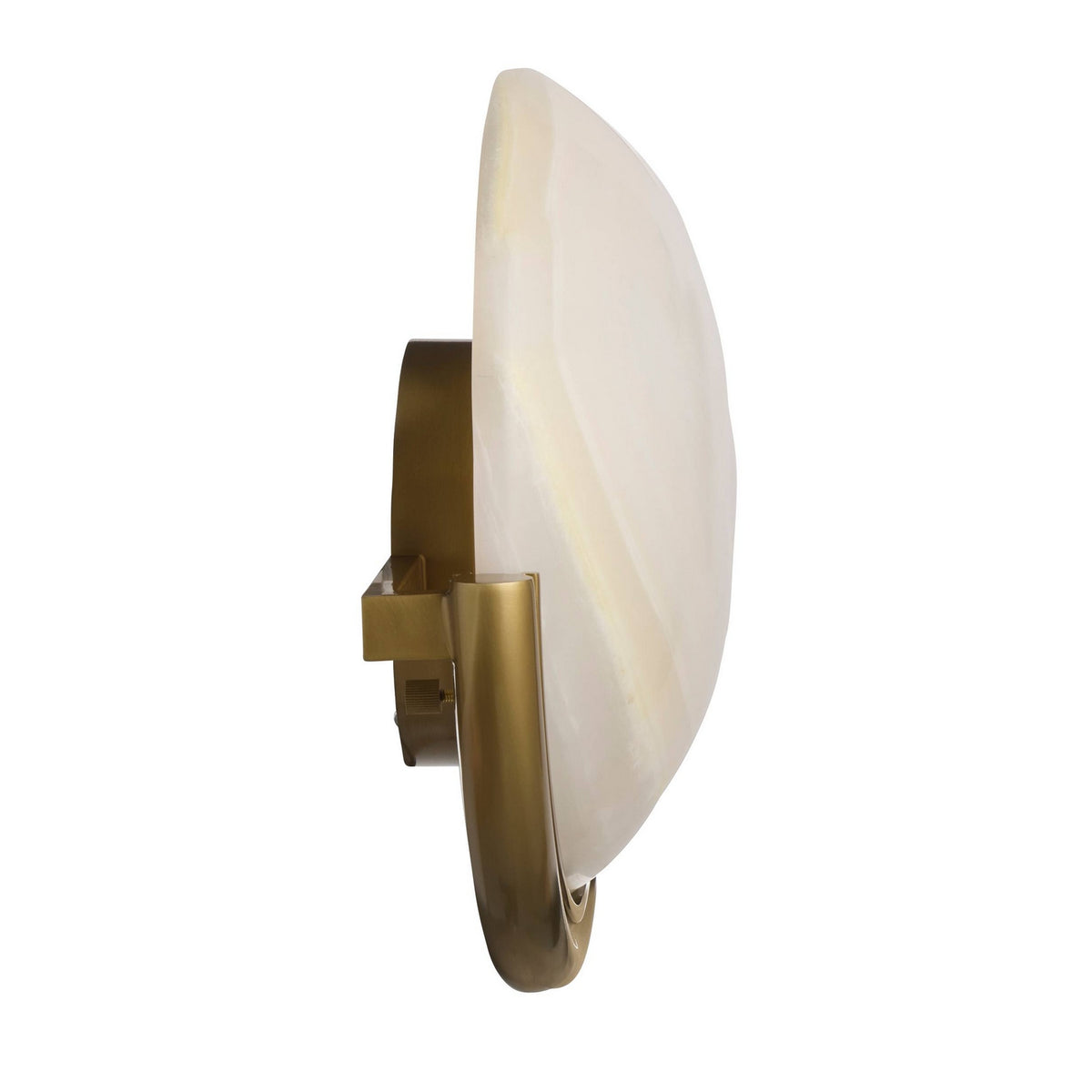 Arteriors - DWC101 - LED Wall Sconce - Alicia - White/Antique Brass