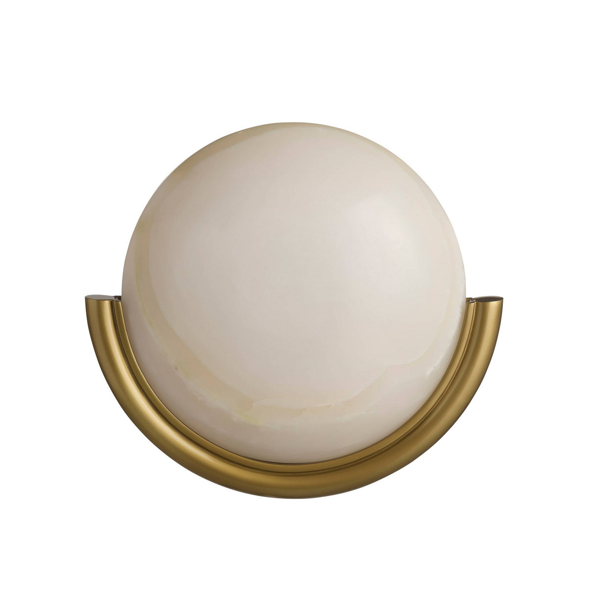 Arteriors - DWC101 - LED Wall Sconce - Alicia - White/Antique Brass