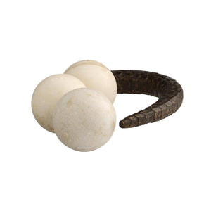 Arteriors - ASI22 - Sculpture - Sonora - White/Bronze