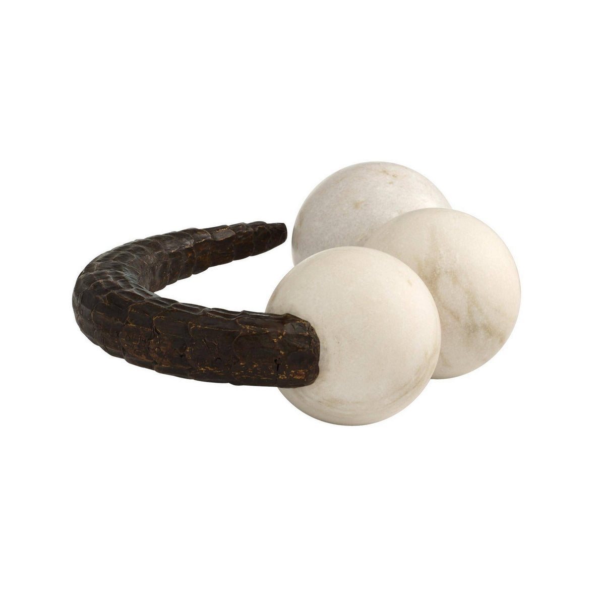 Arteriors - ASI22 - Sculpture - Sonora - White/Bronze