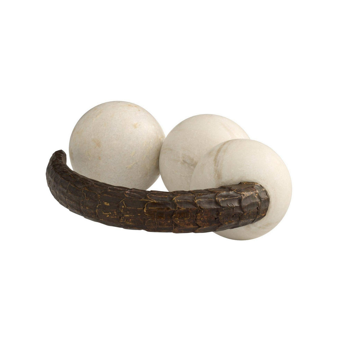 Arteriors - ASI22 - Sculpture - Sonora - White/Bronze