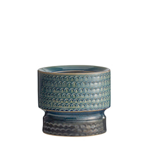 Arteriors - AVC20 - Vases, Set of 2 - Cliff - Gunmetal & Teal Reactive