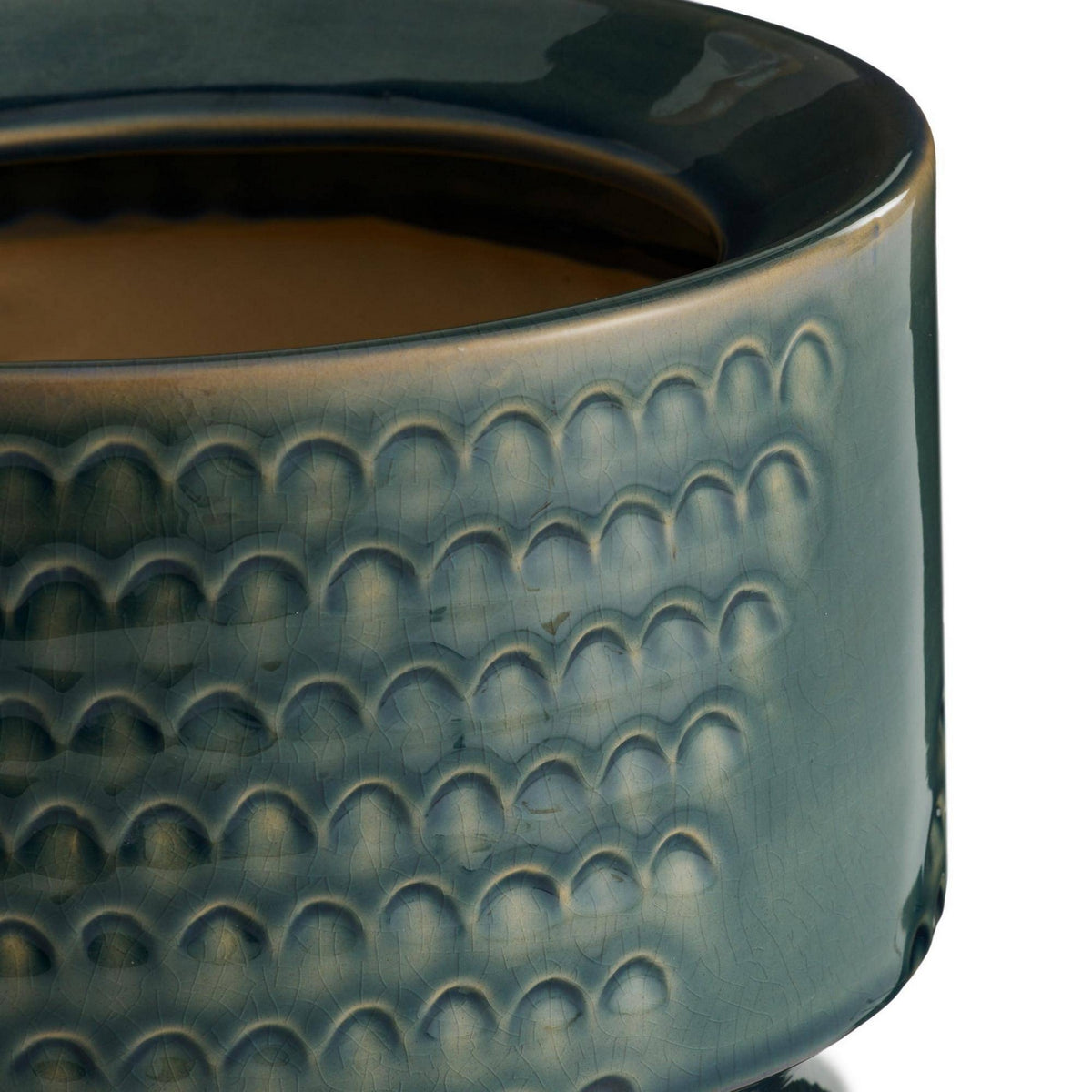 Arteriors - AVC20 - Vases, Set of 2 - Cliff - Gunmetal & Teal Reactive