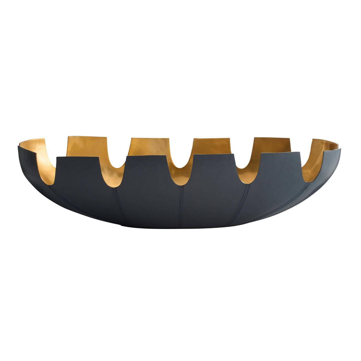 Arteriors - ATI13 - Centerpiece - Triomphe - Navy/Antique Brass