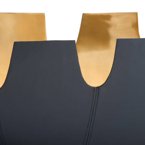 Arteriors - ATI13 - Centerpiece - Triomphe - Navy/Antique Brass