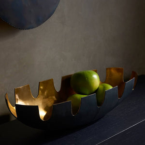 Arteriors - ATI13 - Centerpiece - Triomphe - Navy/Antique Brass