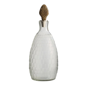Arteriors - ARI28 - Decanters, Set of 2 - Ophis - Antique Brass/Frosted