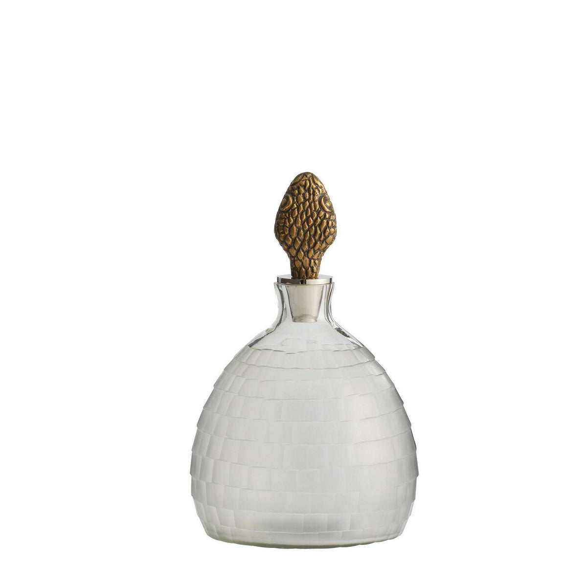 Arteriors - ARI28 - Decanters, Set of 2 - Ophis - Antique Brass/Frosted