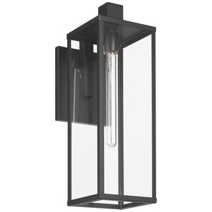 Access - 20154MG-BL/CLR - One Light Outdoor Wall Mount - Augusta - Black