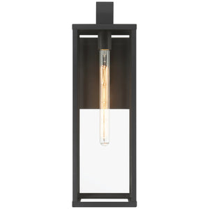 Access - 20154MG-BL/CLR - One Light Outdoor Wall Mount - Augusta - Black