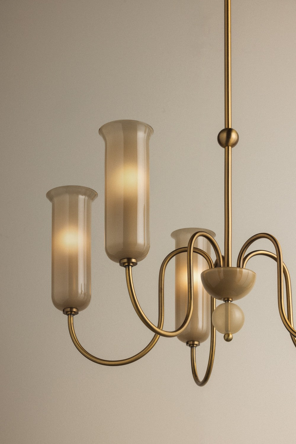 Mitzi - H1165805-PBR - Five Light Chandelier - Alessandra - Patina Brass