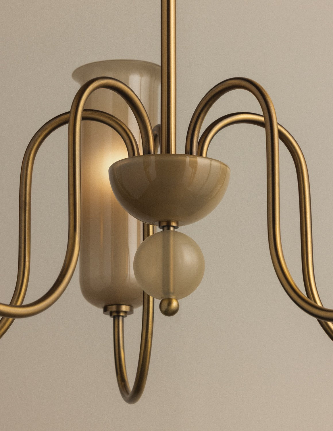 Mitzi - H1165805-PBR - Five Light Chandelier - Alessandra - Patina Brass