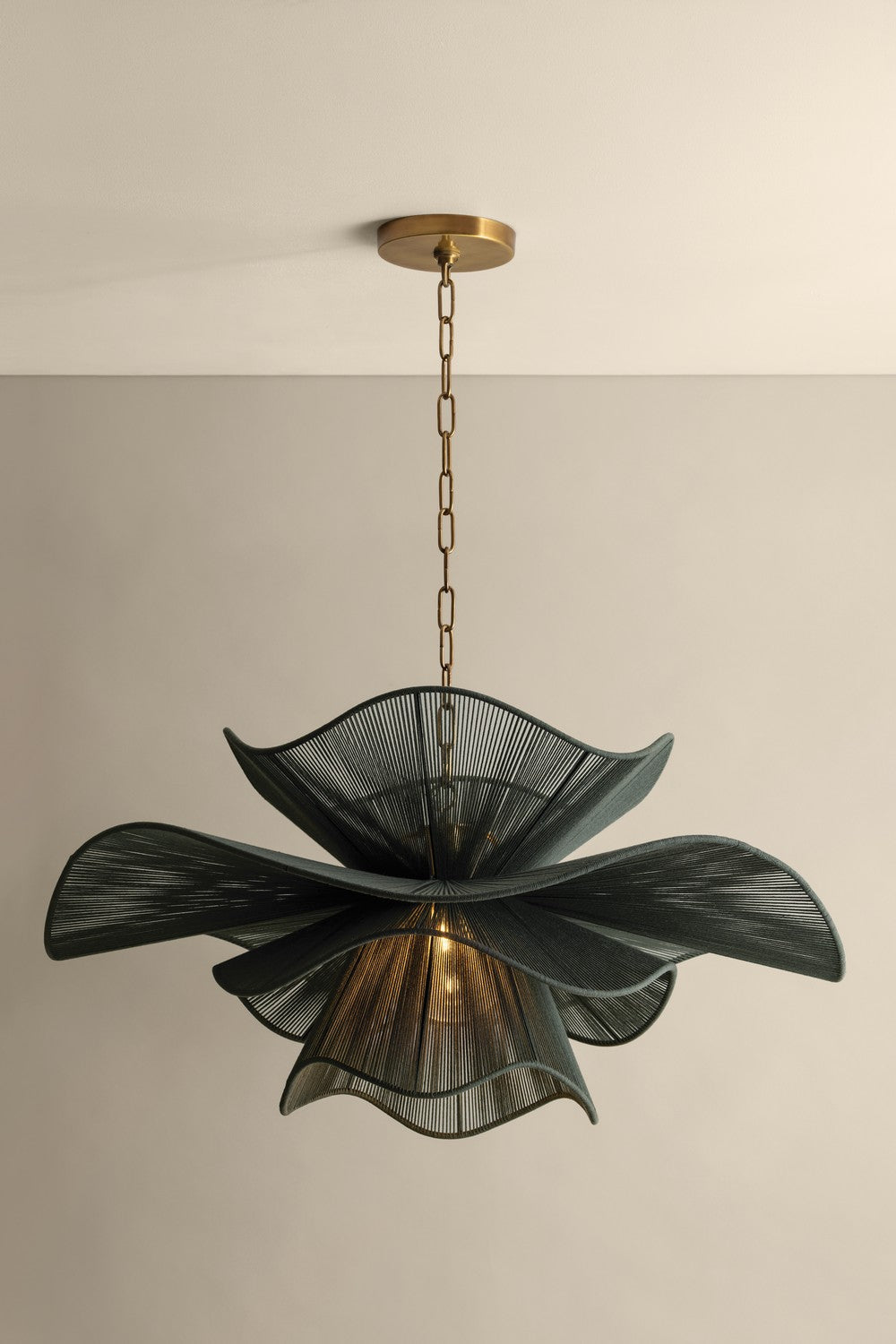 Mitzi - H1084701-PBR - One Light Chandelier - Amanda - Patina Brass