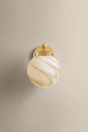 Mitzi - H989101-AGB - One Light Wall Sconce - Ambra - Aged Brass