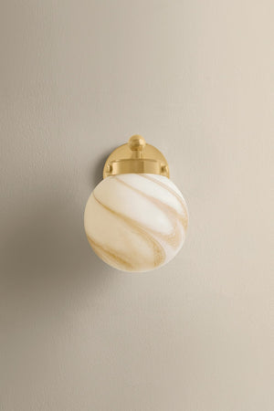 Mitzi - H989101-AGB - One Light Wall Sconce - Ambra - Aged Brass