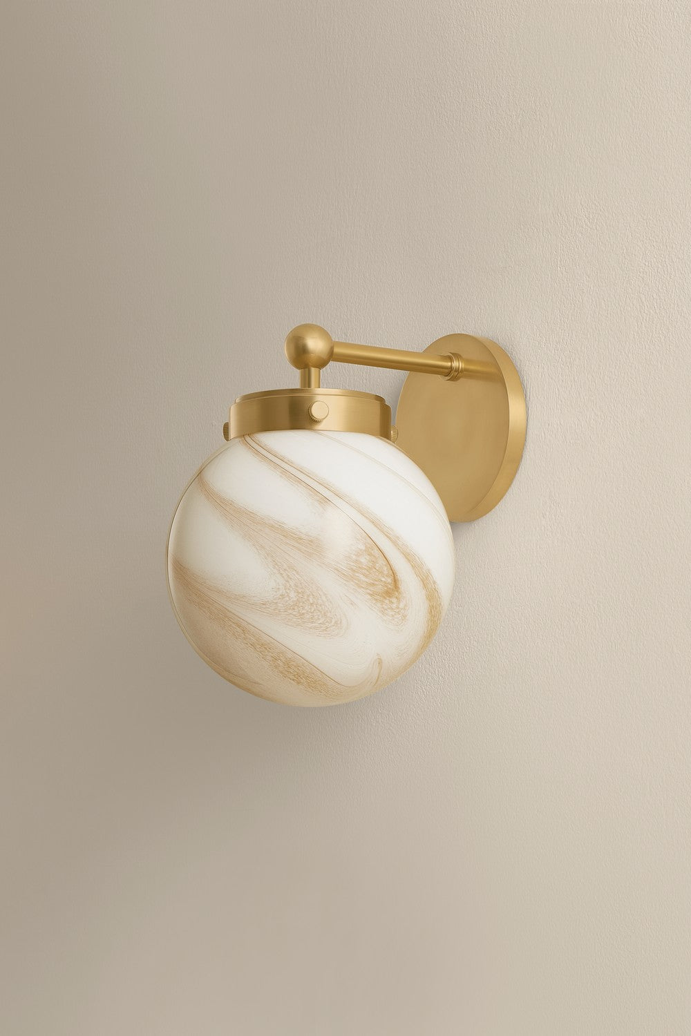 Mitzi - H989101-AGB - One Light Wall Sconce - Ambra - Aged Brass