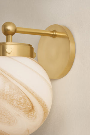 Mitzi - H989101-AGB - One Light Wall Sconce - Ambra - Aged Brass