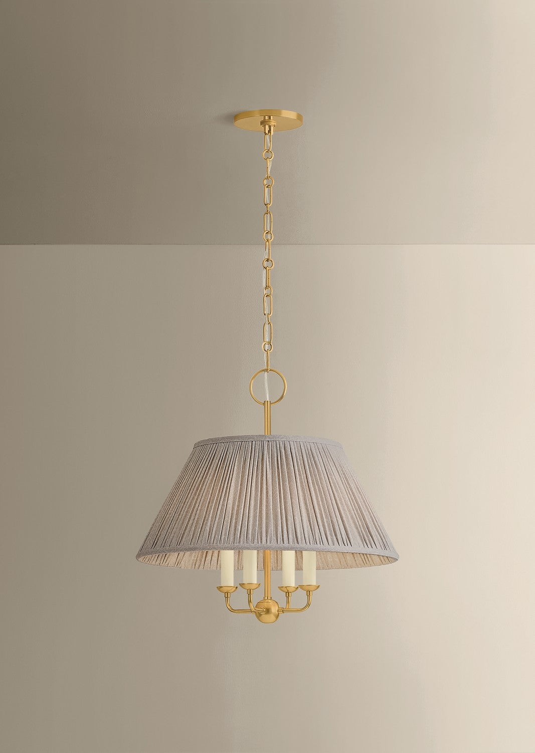 Mitzi - H1200804-AGB - Four Light Chandelier - Antonia - Aged Brass
