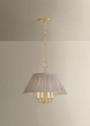 Mitzi - H1200804-AGB - Four Light Chandelier - Antonia - Aged Brass